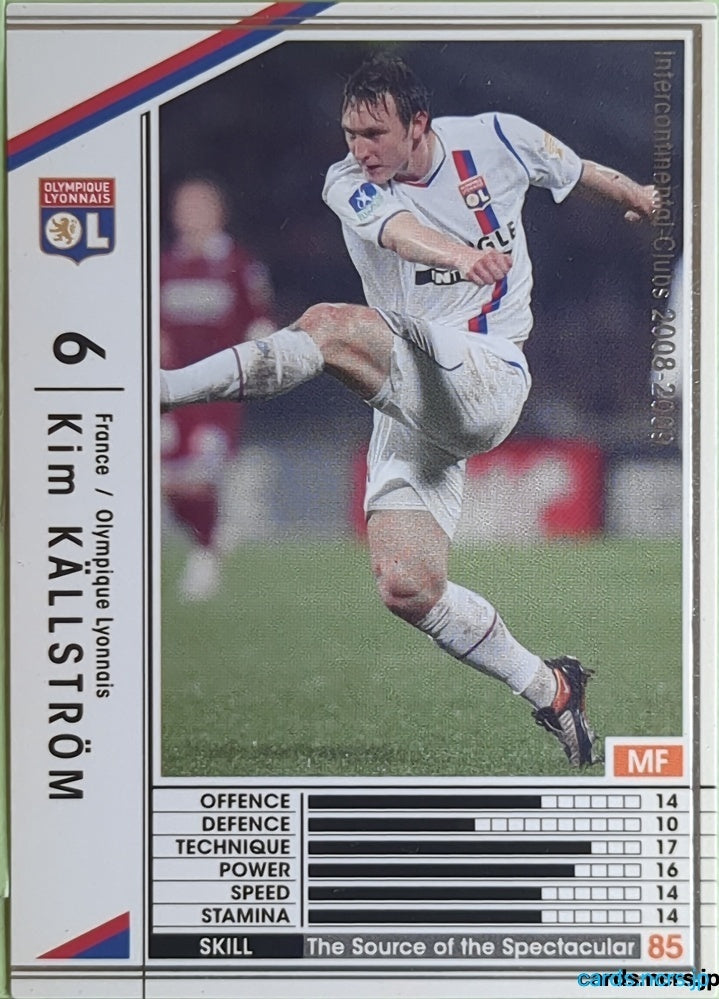 Panini WCCF Football WCCF/2008-2009-137/352 N Kim Källström Trading Card EX