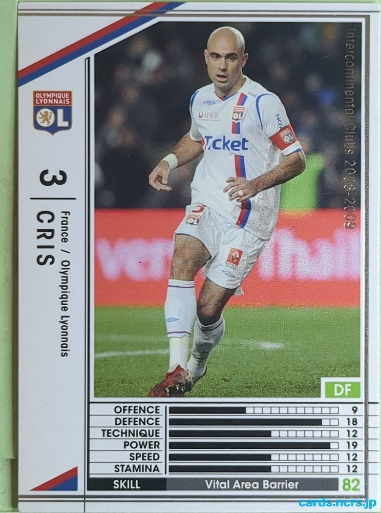 Panini WCCF Football WCCF/2008-2009-132/352 N Cristian Chivu Trading Card EX