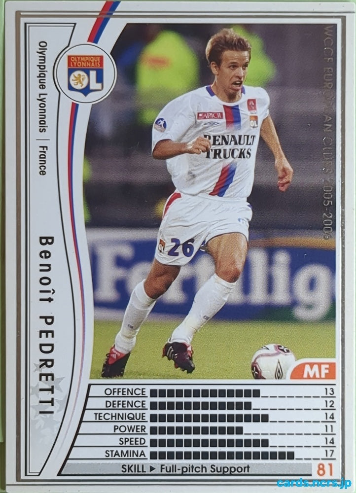 Panini WCCF Football WCCF/2005-2006-090/336 N Benoît Pedretti Trading Card EX