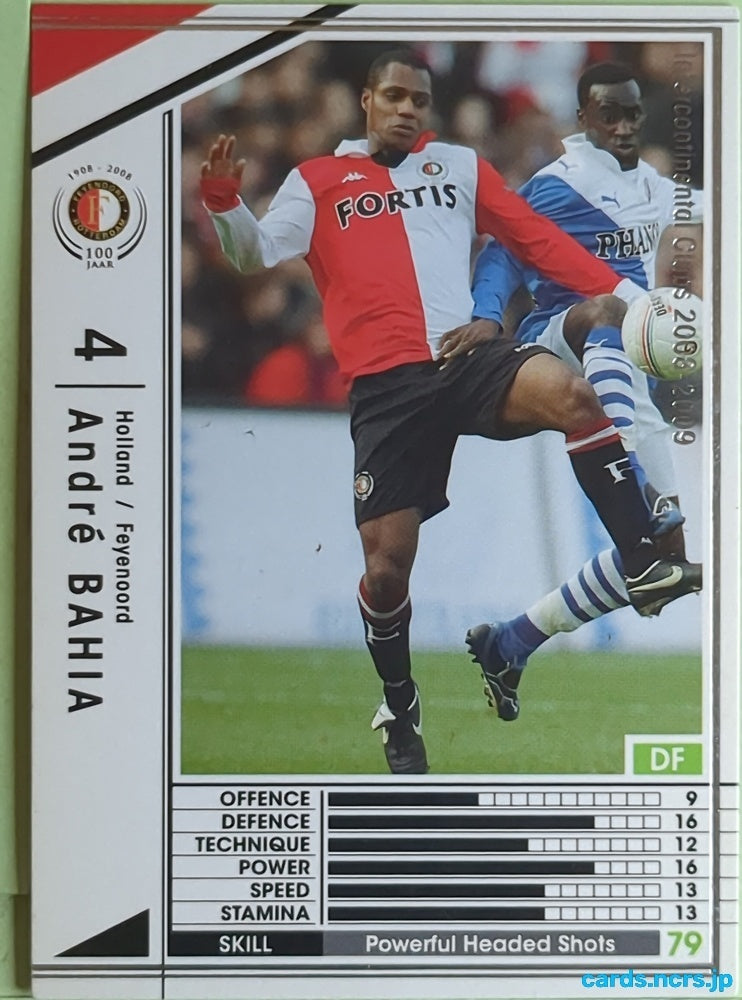 Panini WCCF Football WCCF/2008-2009-178/352 N Andre Bahia Trading Card EX