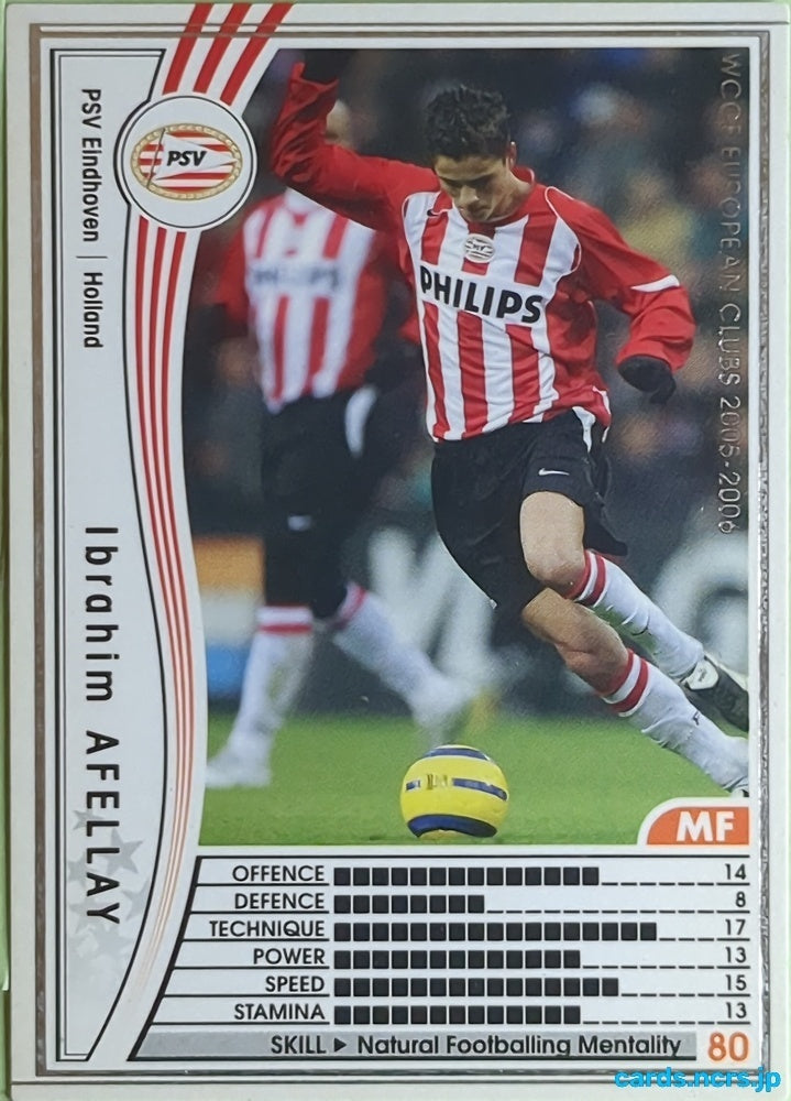 Panini WCCF Football WCCF/2005-2006-183/336 N Ibrahim Afellay Trading Card EX