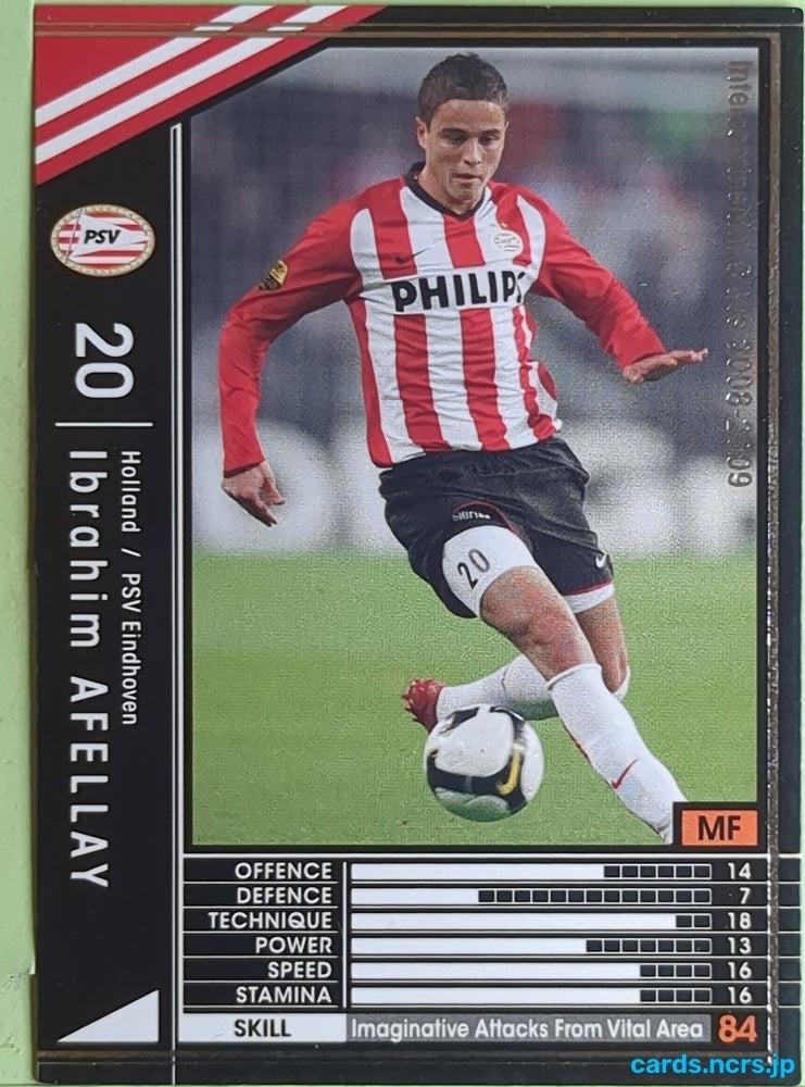 Panini WCCF Football WCCF/2008-2009-199/352 N Ibrahim Afellay Trading Card EX
