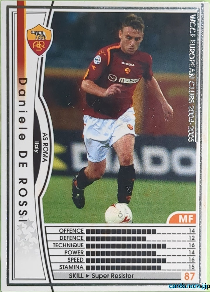 Panini WCCF Football WCCF/2004-2005-170/224 N Daniele DE ROSSI Trading Card EX