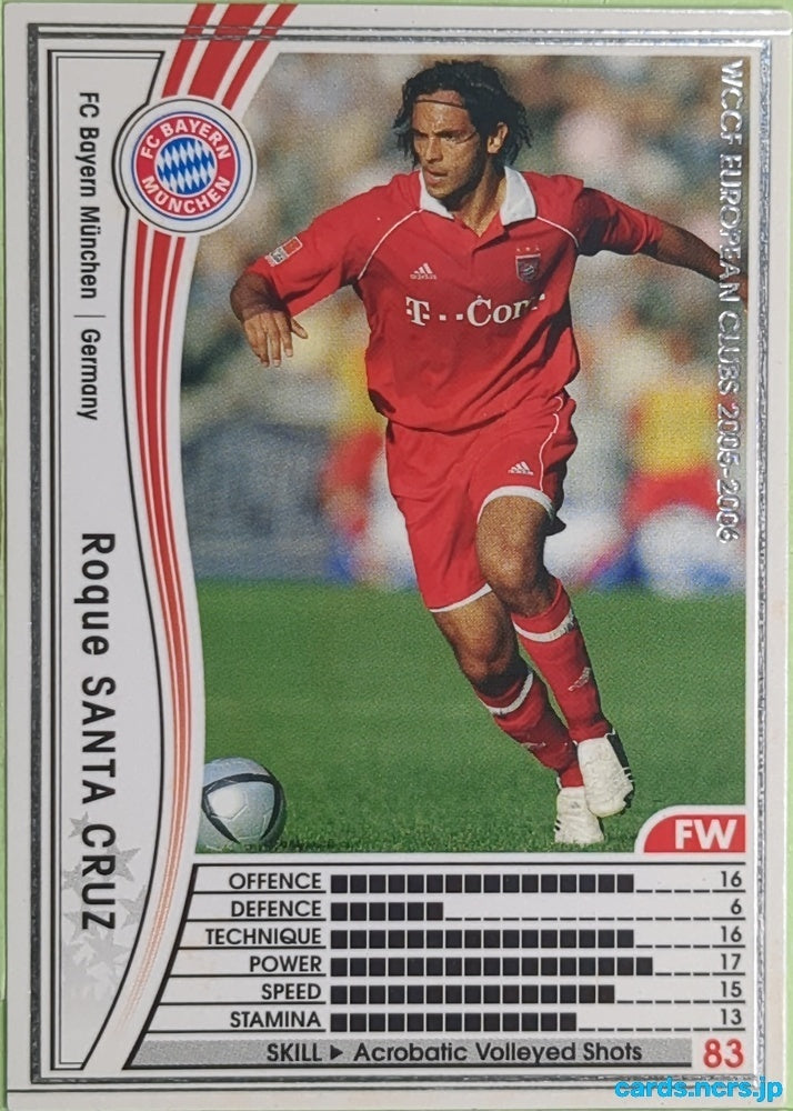 Panini WCCF Football WCCF/2005-2006-144/336 N Roque Santa Cruz Trading Card EX