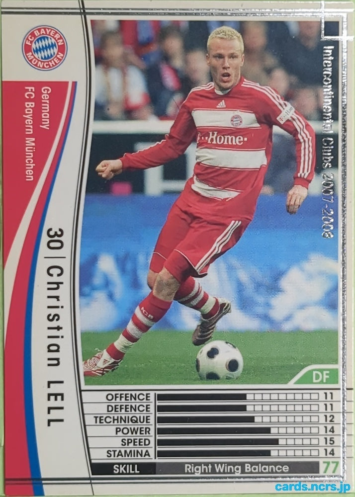 Panini WCCF Football WCCF/2007-2008-164/336 N Christian LELL Trading Card EX