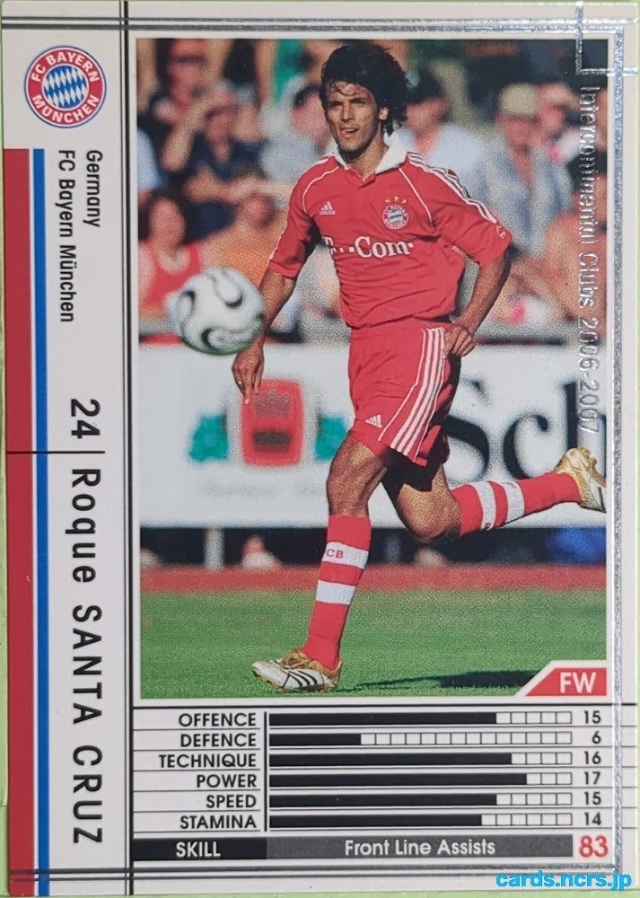 Panini WCCF Football WCCF/2006-2007-208/384 N Roque Santa Cruz Trading Card EX