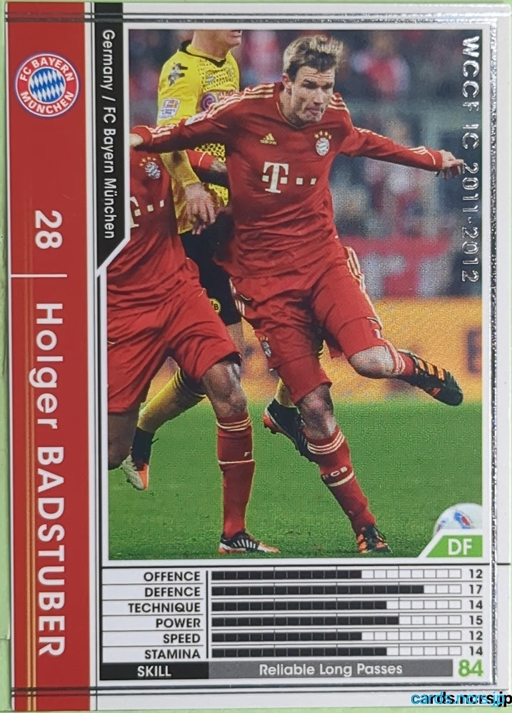 Panini WCCF Football WCCF/2011-2012-114/384 N Holger Badstuber Trading Card EX