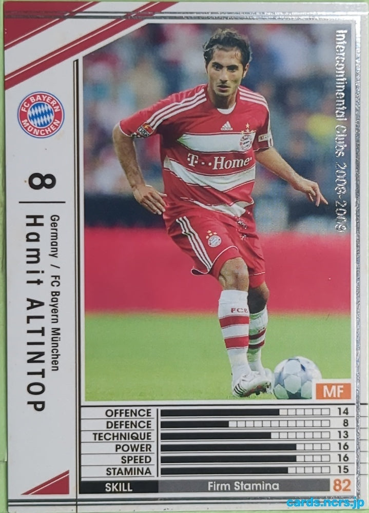 Panini WCCF Football WCCF/2008-2009-151/352 N Hamit Altintop Trading Card EX
