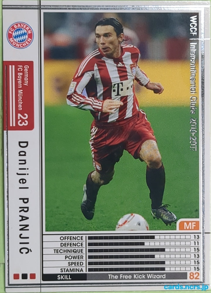 Panini WCCF Football WCCF/2010-2011-153/352 N Danijel Pranjić Trading Card EX