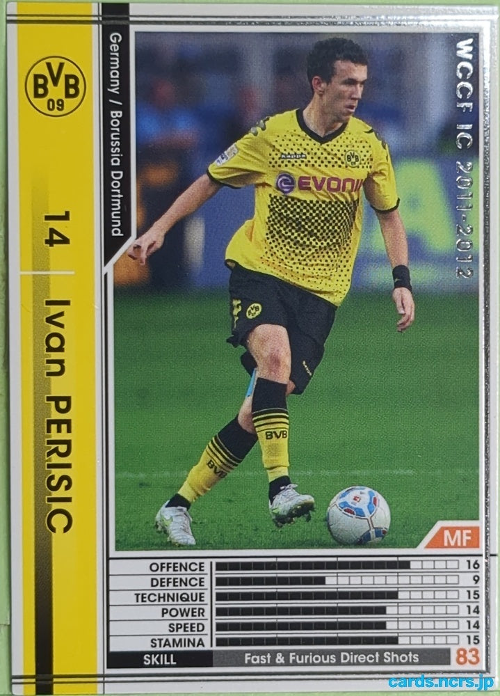 Panini WCCF Football WCCF/2011-2012-110/384 N Ivan Perisic Trading Card EX