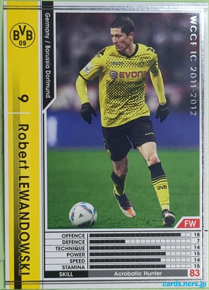 Panini WCCF Football WCCF/2011-2012-112/384 N Robert Lewandowski Trading Card EX