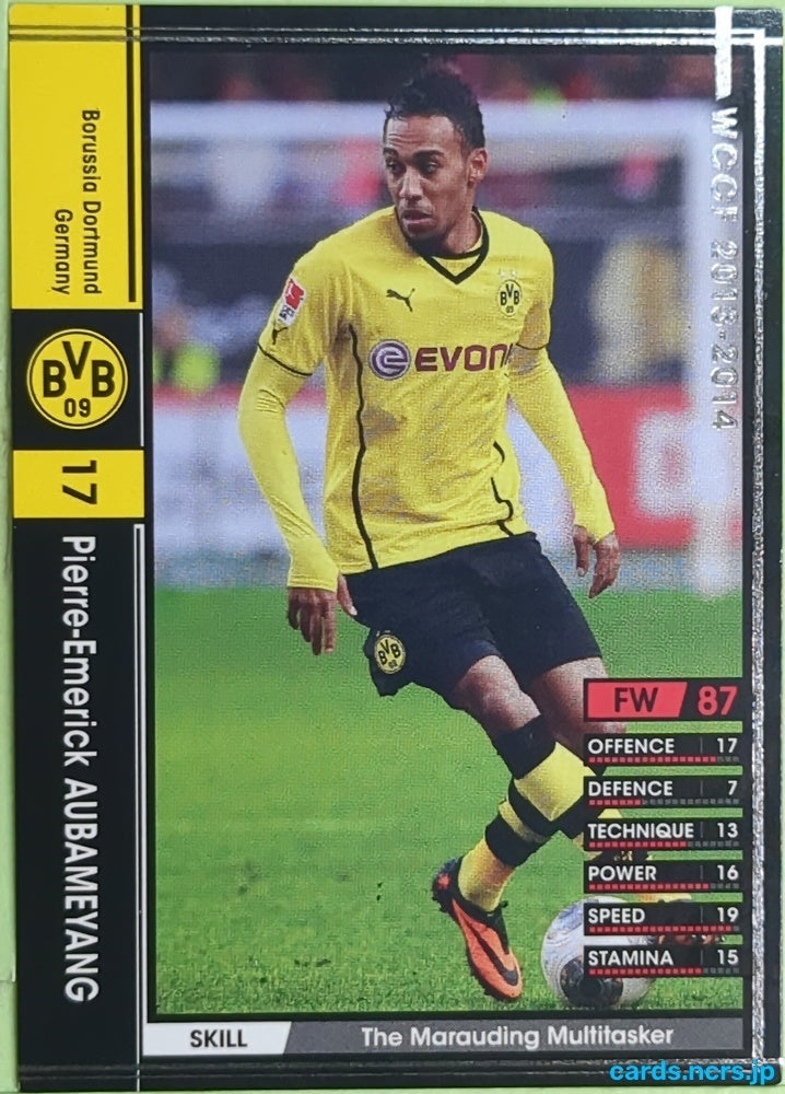 Panini WCCF Football WCCF/2013-2014-095/385 N Pierre-Emerick Aubameyang Trading Card EX