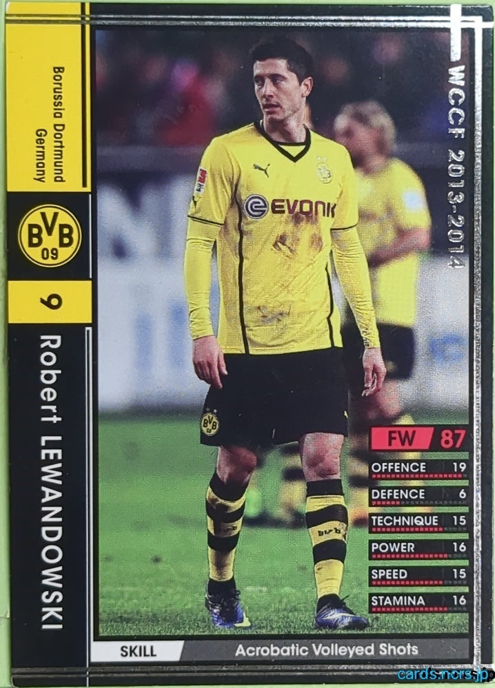 Panini WCCF Football WCCF/2013-2014-096/385 N Robert Lewandowski Trading Card EX