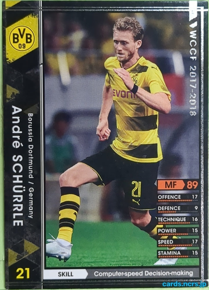Panini WCCF Football WCCF/2017-2018-078/272 N André Schürrle Trading Card EX