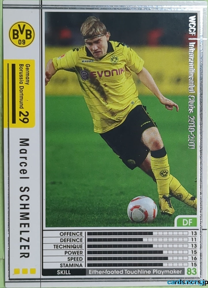 Panini WCCF Football WCCF/2010-2011-133/352 N Marcel Schmelzer Trading Card EX