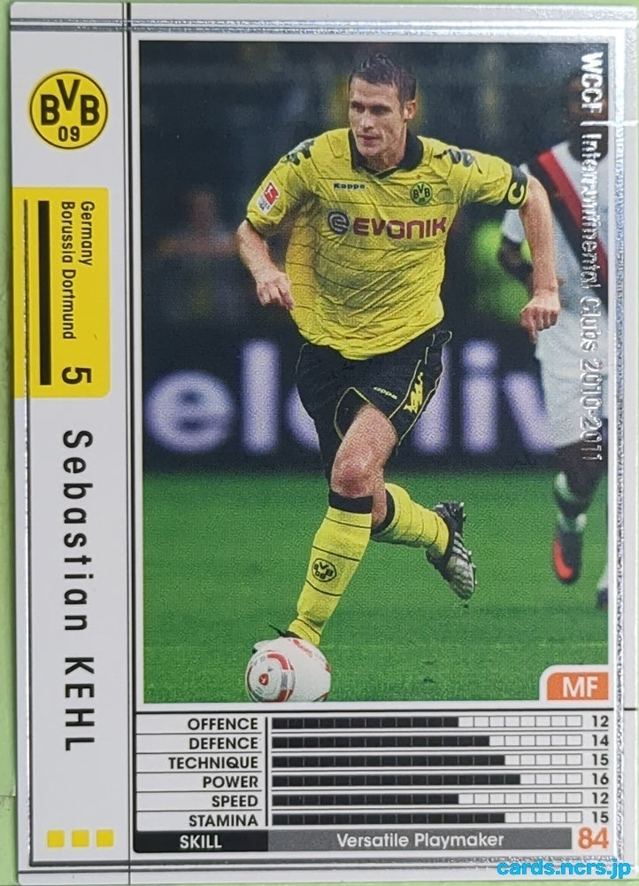 Panini WCCF Football WCCF/2010-2011-138/352 N Sebastian Kehl Trading Card EX