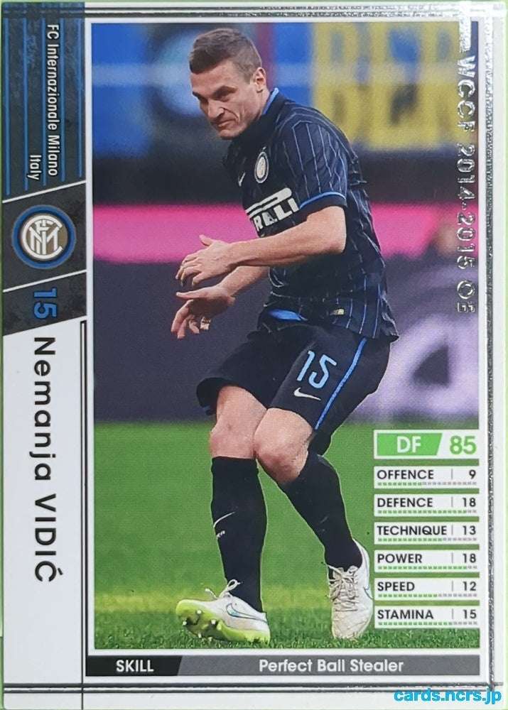 Panini WCCF Football WCCF/2014-2015-A06/44 N Nemanja Vidic Trading Card EX