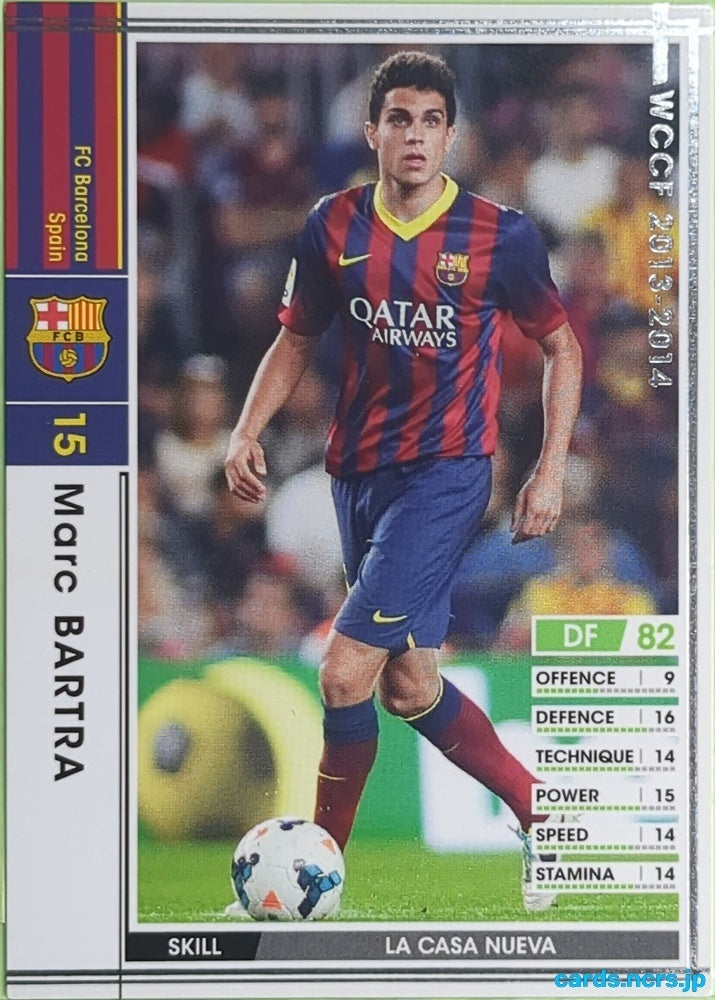 Panini WCCF Football WCCF/2013-2014-227/385 N Marc Bartra Trading Card EX