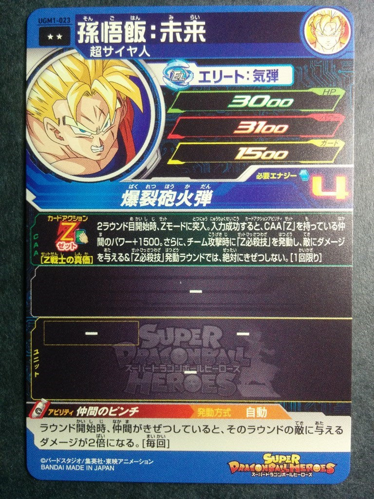 Super Dragon Ball Heroes -Son Gohan- Trading Card UGM1-023