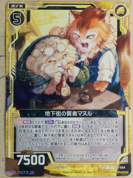 Z/X Zillions of Enemy X Z/X -Manul-  Sage of Underground Mall Trading Card N-B21-054