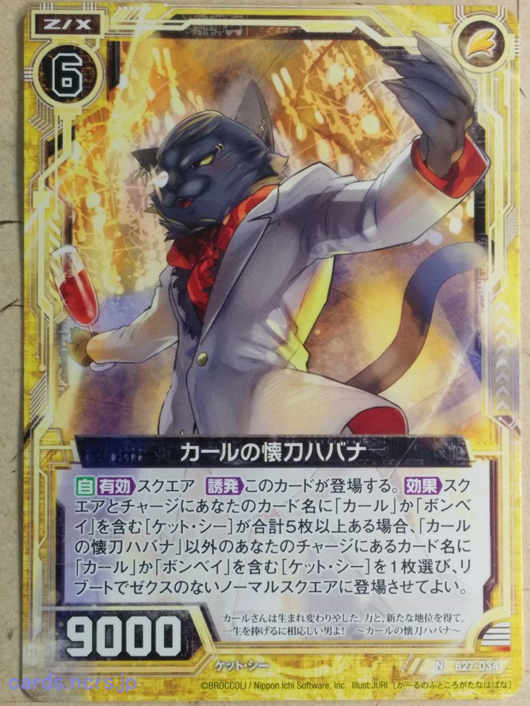 Z/X Zillions of Enemy X Z/X -Havana-  Curl's Sword Trading Card N-B27-034
