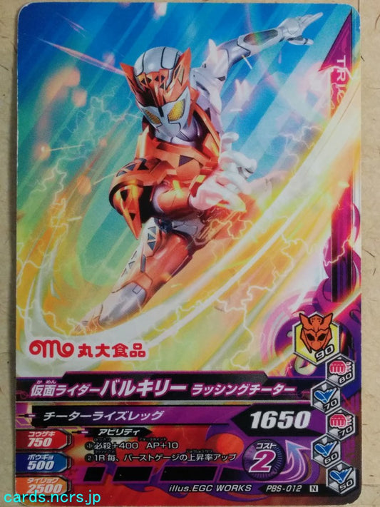 Ganbarizing Kamen Rider -Valkyrie-  Rushing Chetah Trading Card GAN/PBS-012N
