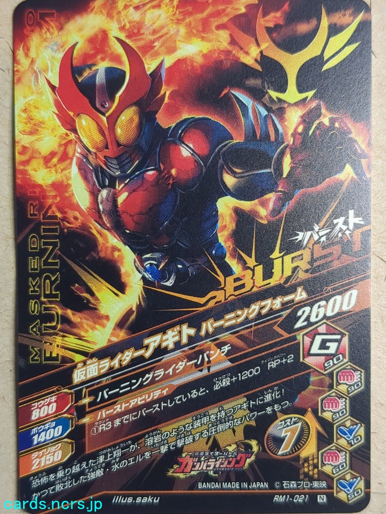 Ganbarizing Kamen Rider -Agito-  Trinyty Form Trading Card GAN/RM1-021N
