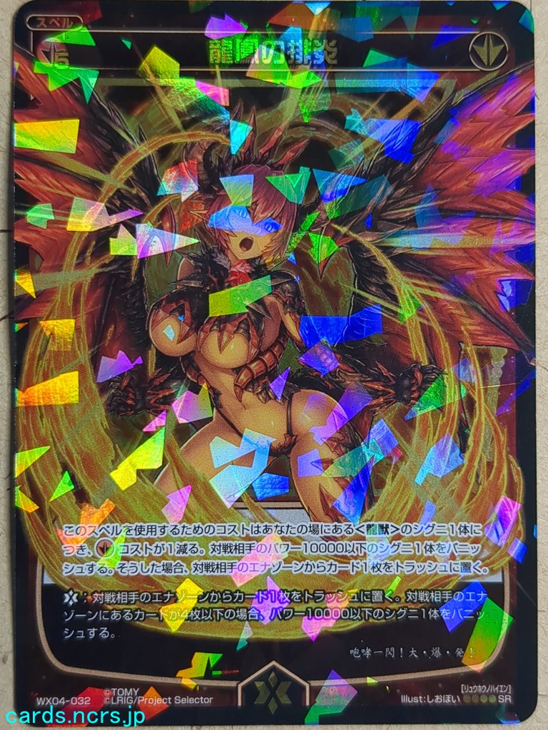 Wixoss Black Wixoss Expelling Flames of the Dragon Phoenix Trading Card WX04-032