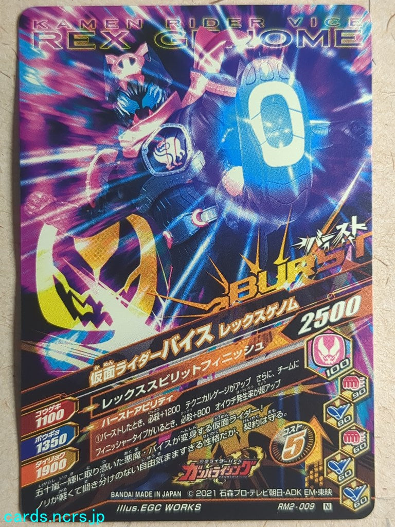 Ganbarizing Kamen Rider -Vice-  Rex Genome Trading Card GAN/RM2-009N