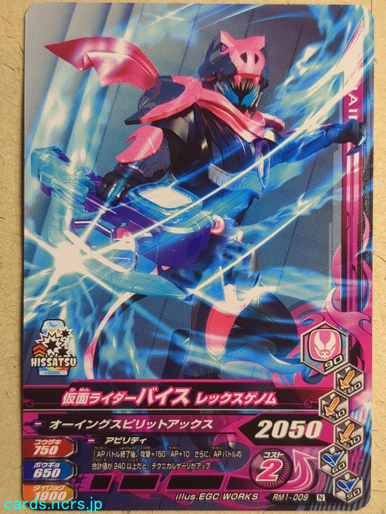 Ganbarizing Kamen Rider -Vice-  Rex Genome Trading Card GAN/RM1-009N