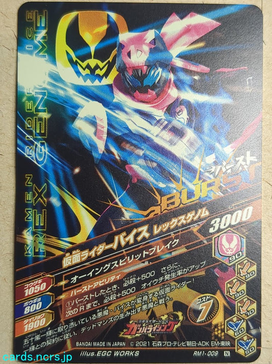 Ganbarizing Kamen Rider -Vice-  Rex Genome Trading Card GAN/RM1-009N