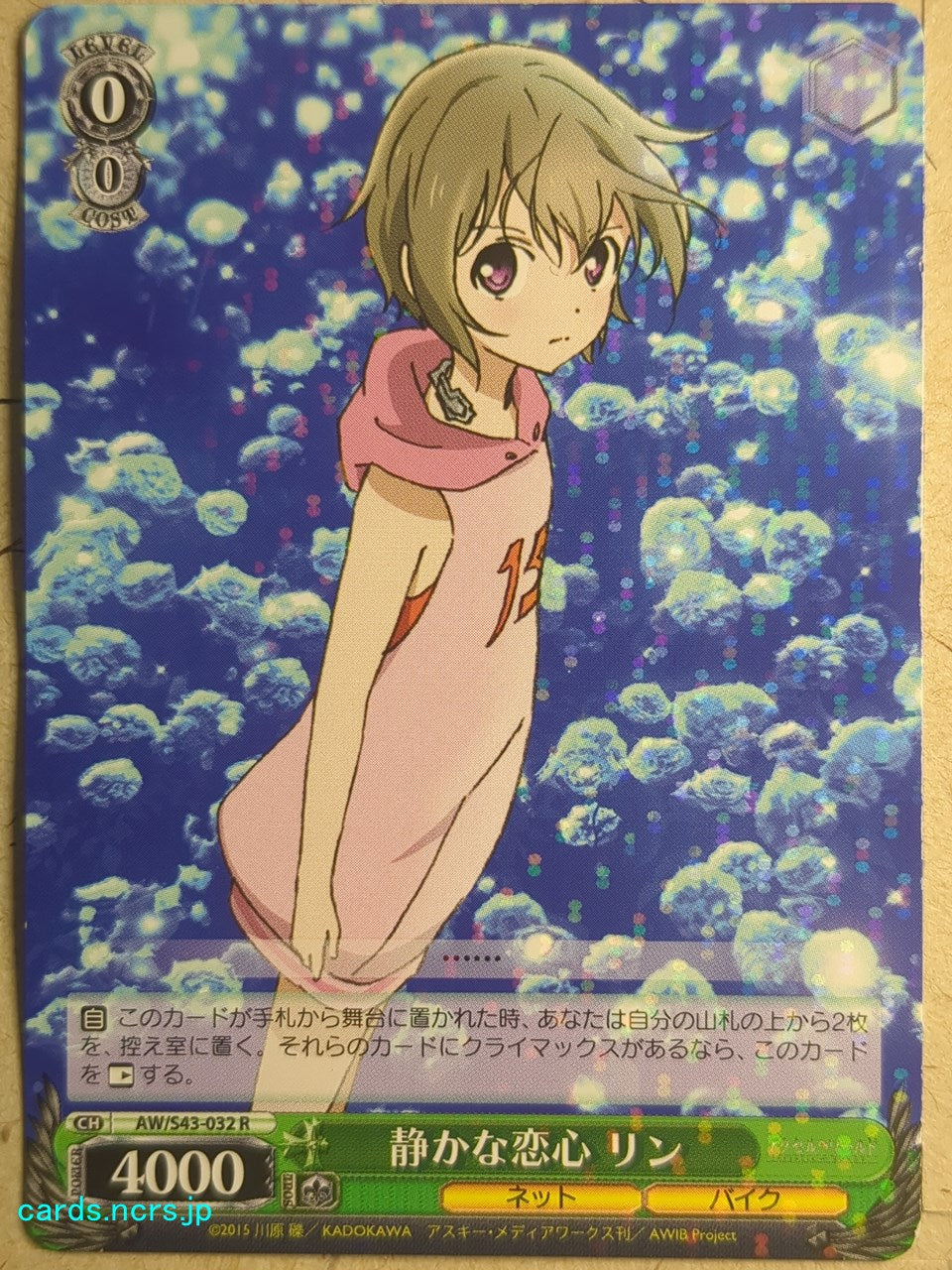 Weiss Schwarz Accel World AW/S43-032R R Rin Trading Card NM – anime ...