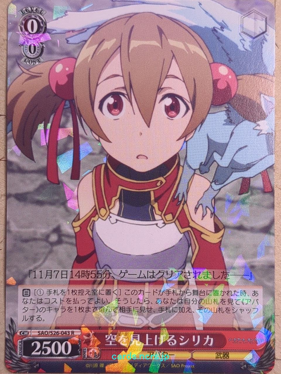 Weiss Schwarz Sword Art Online -Silica-   Trading Card SAO/S26-043R