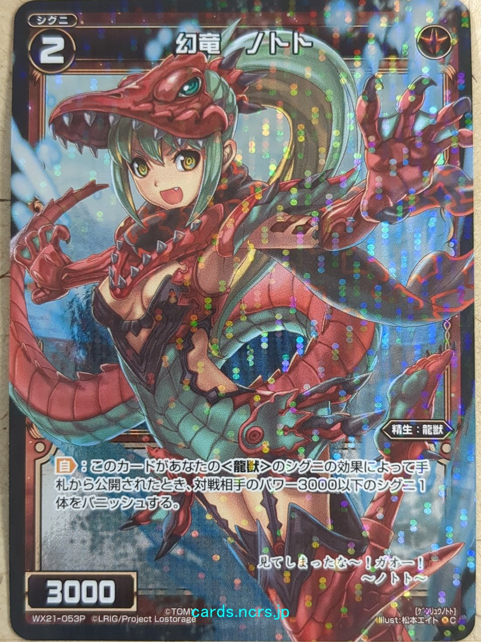 Wixoss Black Wixoss -Nothoto-  Phantom Dragon Trading Card WX21-053P