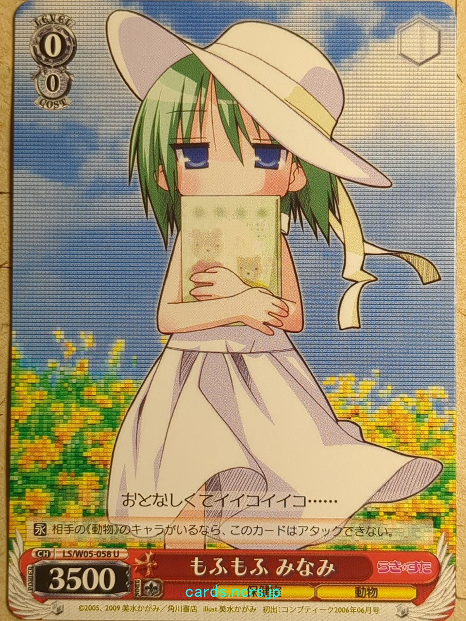 Weiss Schwarz Lucky Star -Minami Iwasaki-   Trading Card LS/W05-058U