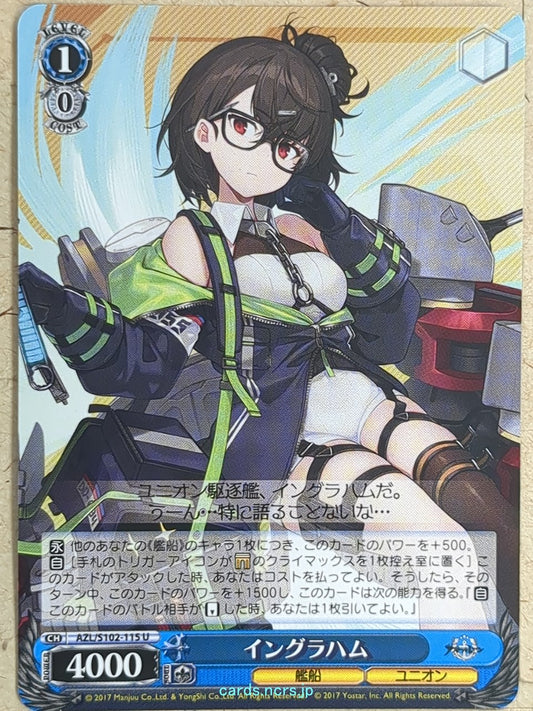 Weiss Schwarz Azur Lane -Ingraham-   Trading Card AZL/S102-115U