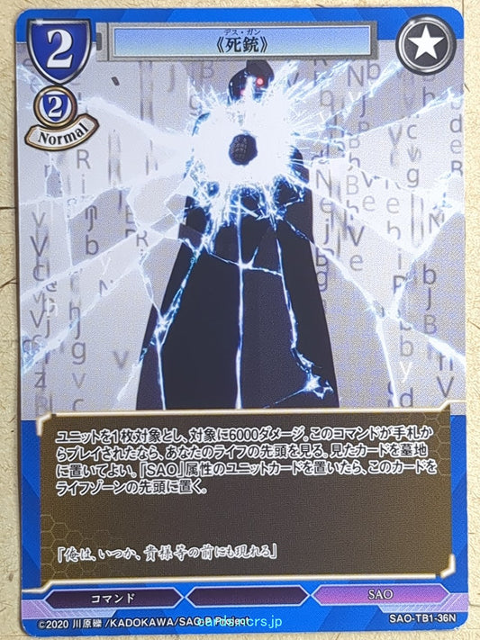 Build Divide Sword Art Online -Death Gun-   Trading Card BD/SAO-TB1-36N