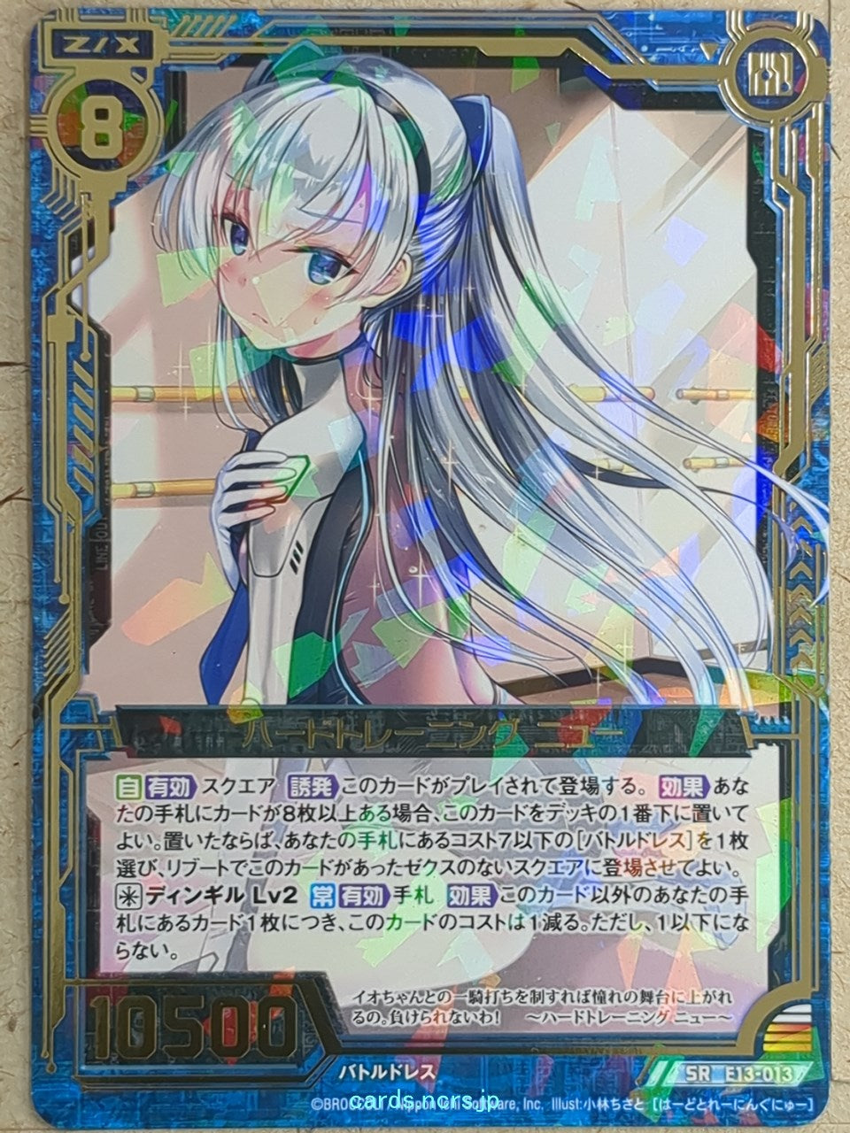 Z/X Zillions of Enemy X Z/X -Nu-  Hard Training Trading Card SR-E13-013